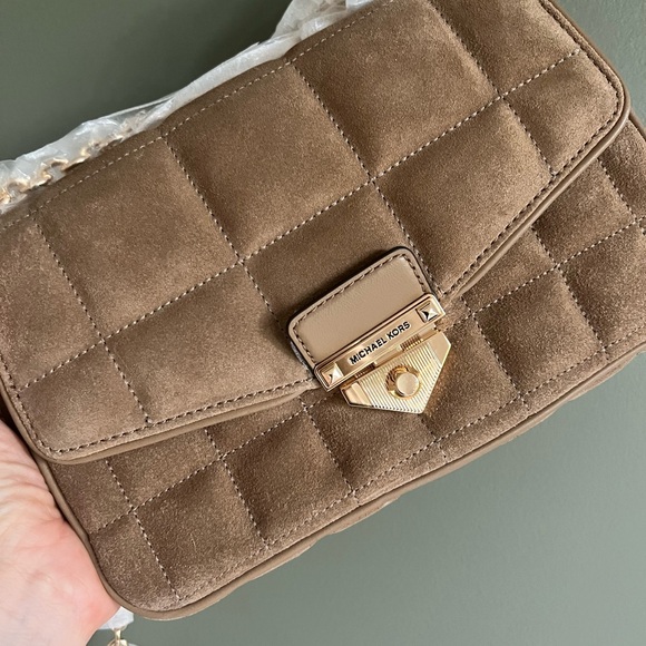 New Michael kors SoHo Large Quilted Suede Shoulder Bag - Picture 4 of 6